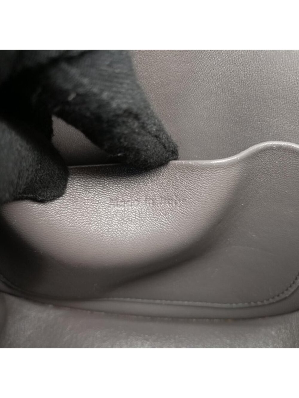 ★SOLD★ Celine Trotter Compact Gray Leather Messenger Bag - Picture 11 of 15